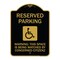 Signmission Reserved Parking Warning This Space Is Being Watched by Concerned Citizens, A-DES-BG-1824-22994 A-DES-BG-1824-22994 - alternate 1